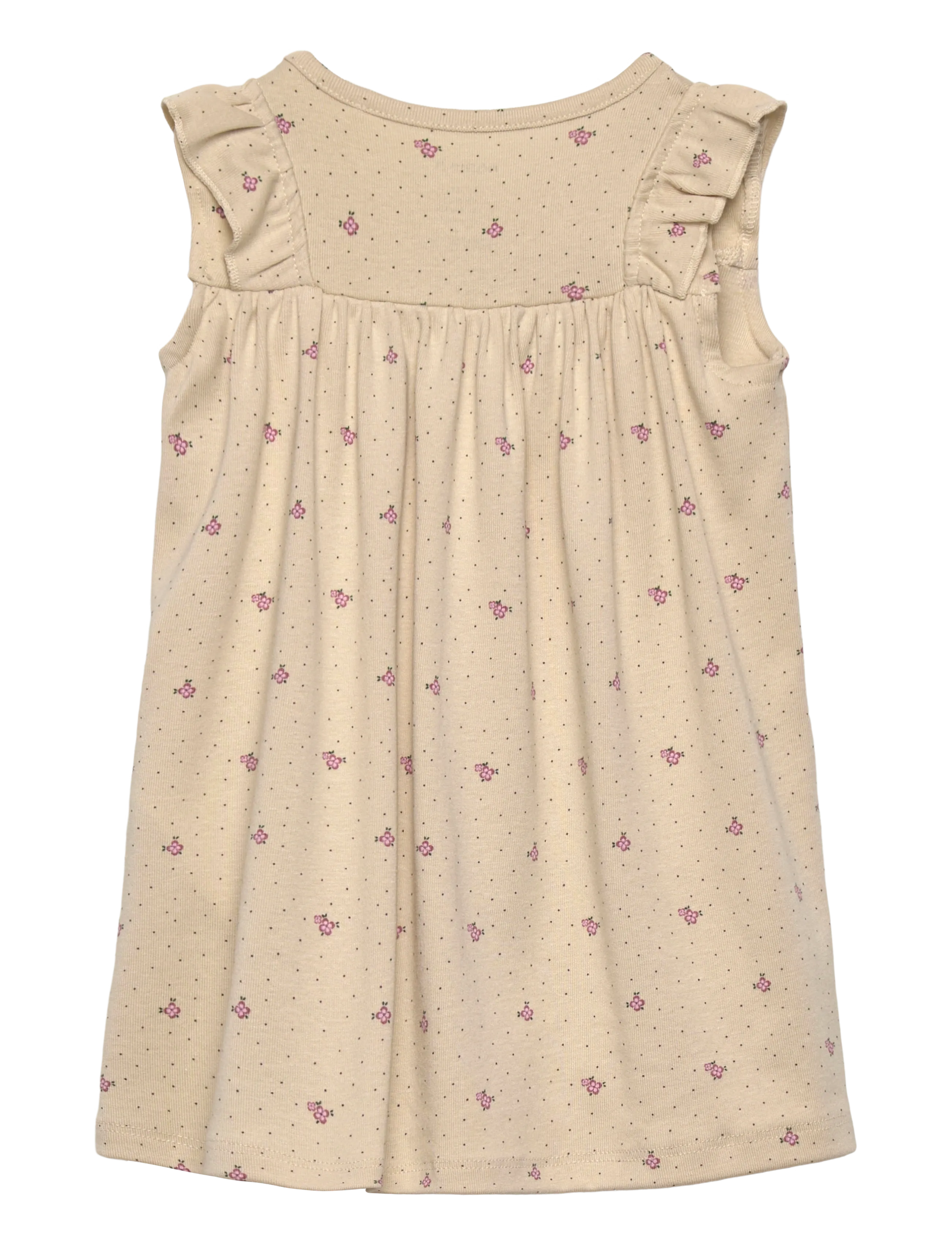 name it - NBFHITTA CAPSL BODYDRESS - kortärmade bodysuits - almond milk - 1