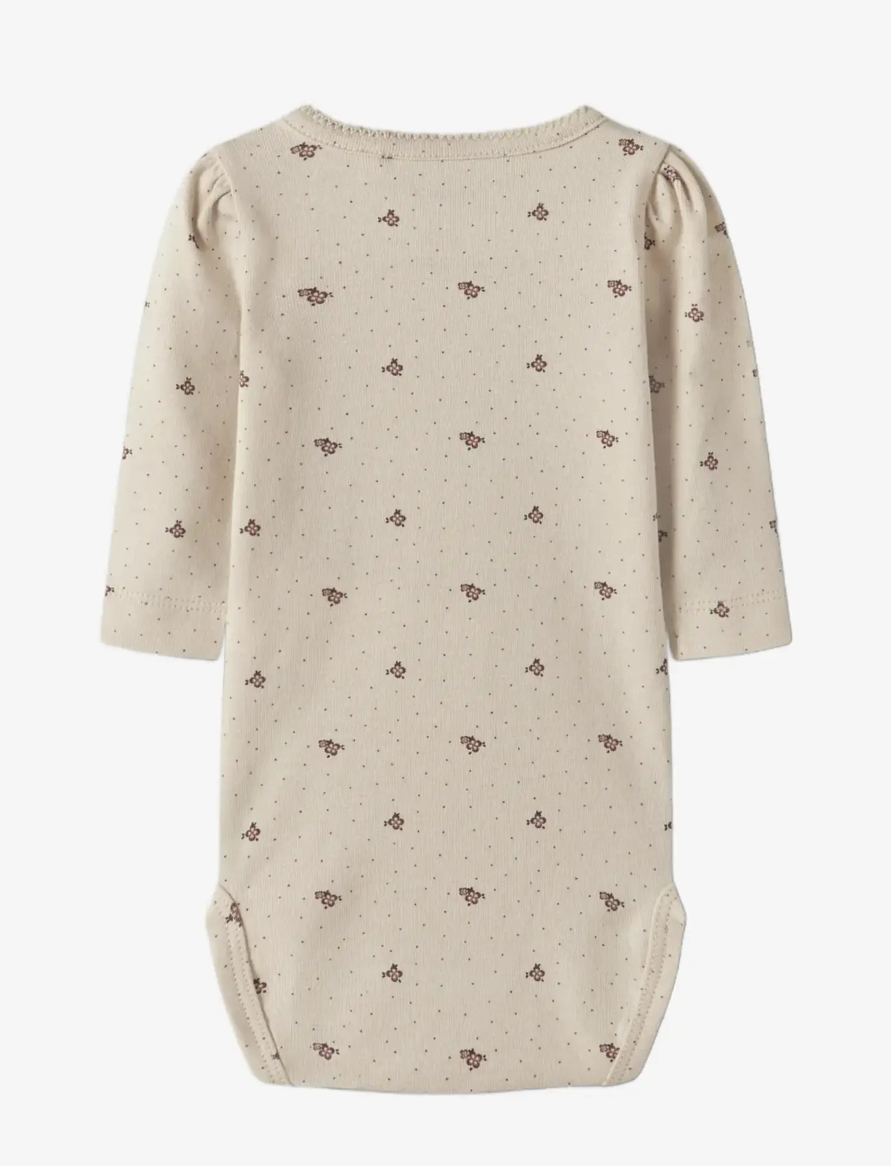 name it - NBFHITTA LS BODY - langærmede heldragter - almond milk - 1