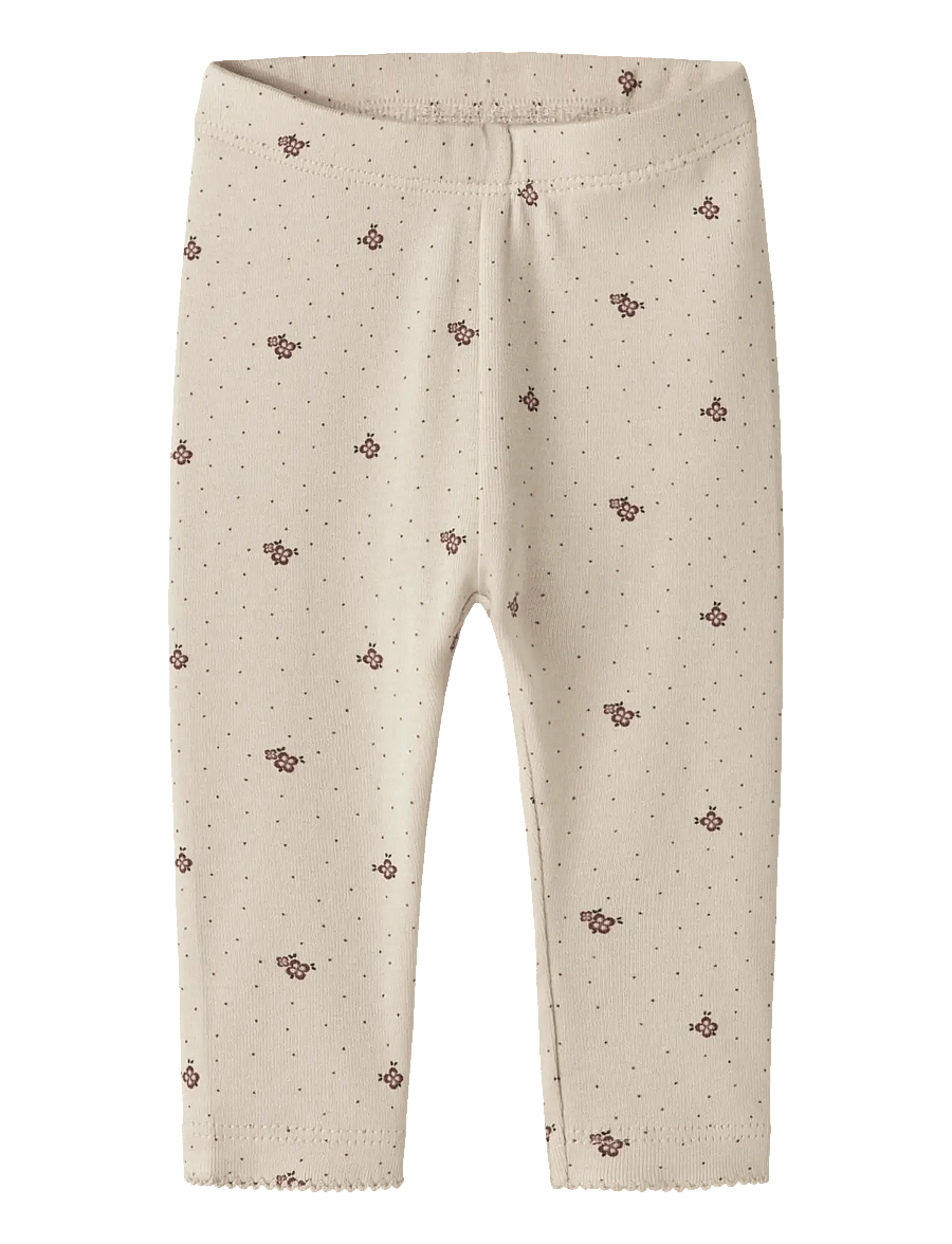 name it - NBFHITTA LEGGING - leggings - almond milk - 0
