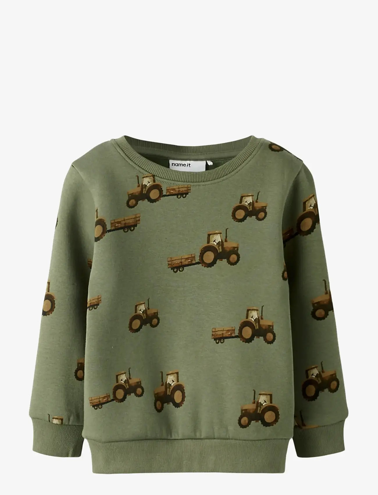 name it - NMMOPA LS SWE BRU - sweatshirts - dusty olive - 1