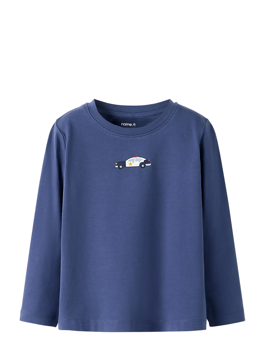 name it - NMMOPALLAN LS TOP - langærmede t-shirts - blue indigo - 1