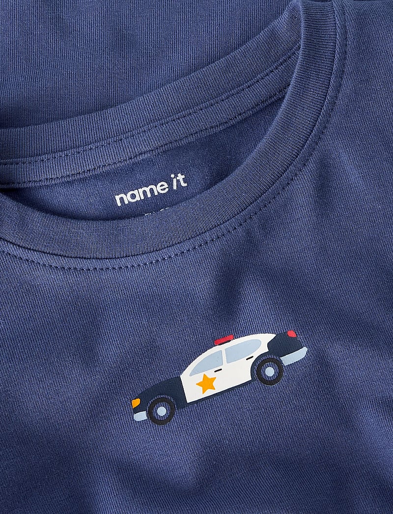 name it - NMMOPALLAN LS TOP - langærmede t-shirts - blue indigo - 3
