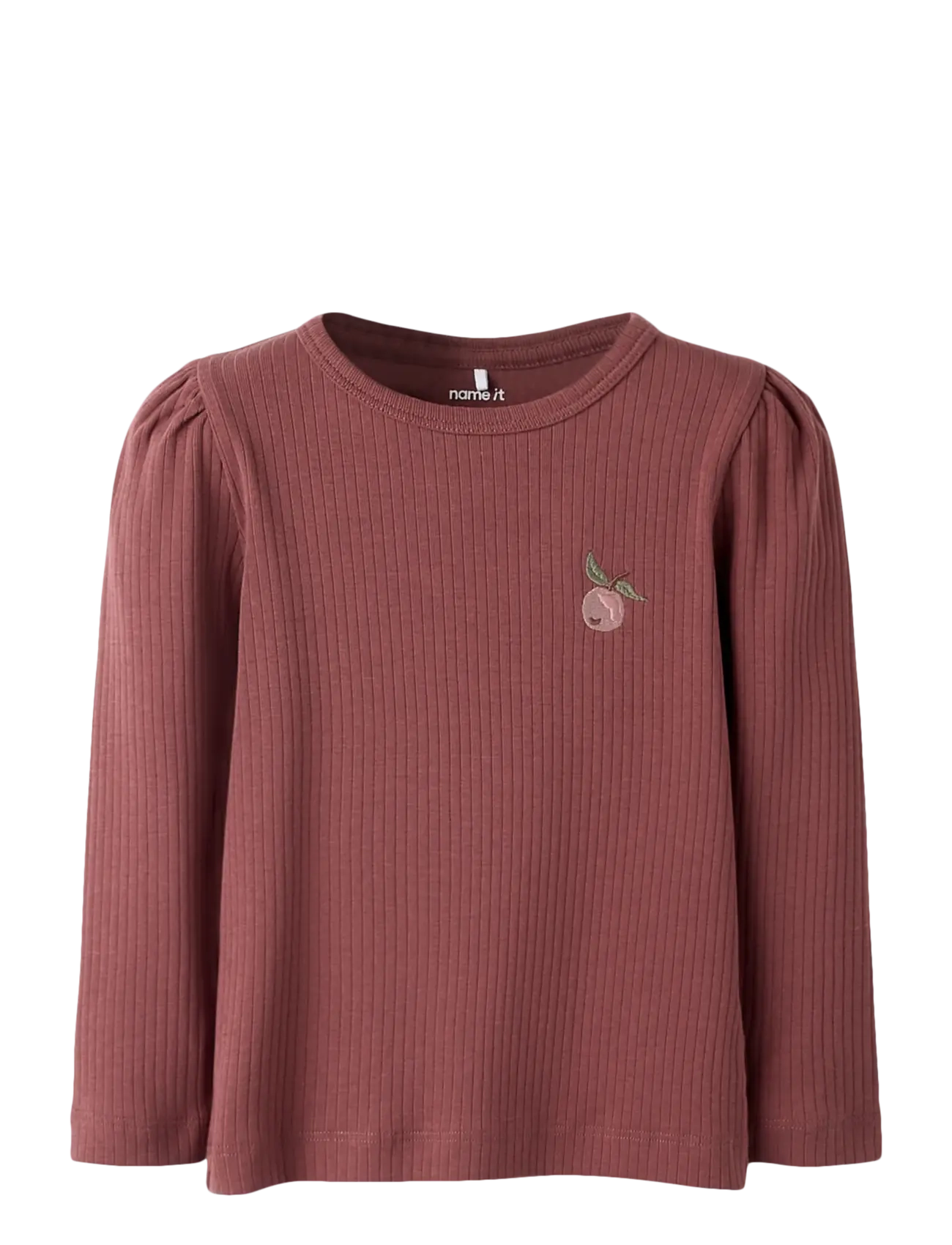 name it NMFOLIKA LS XSL TOP - Overdele - ROSE BROWN / burgundy