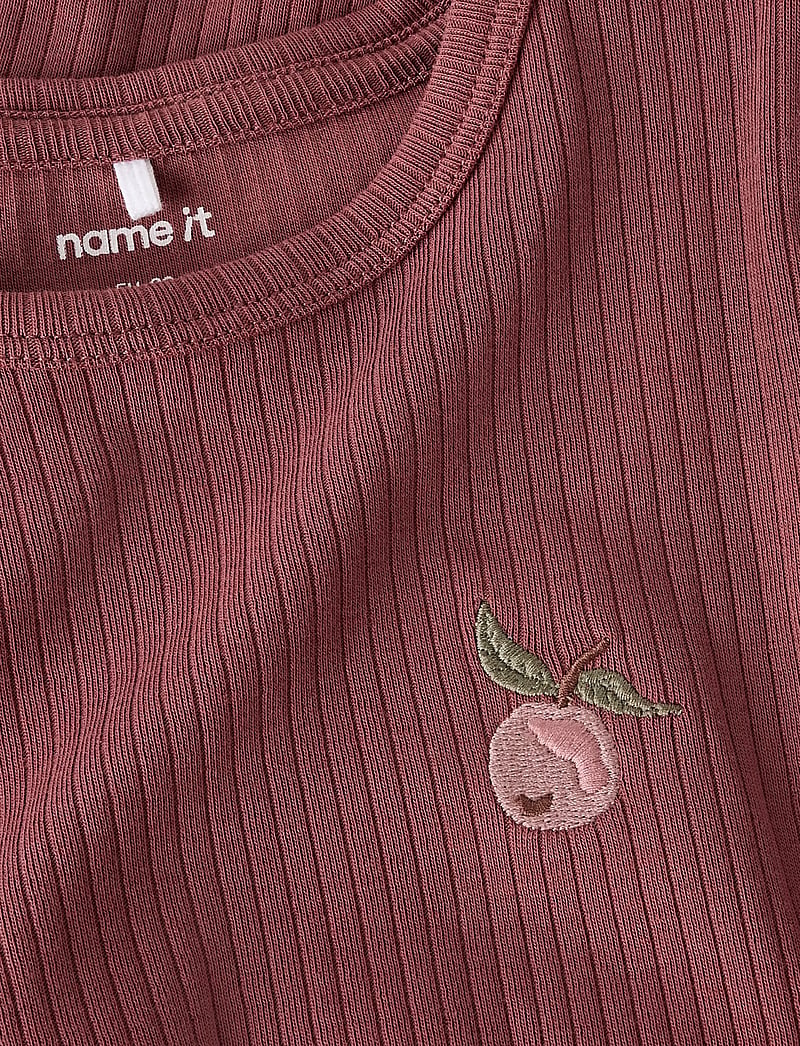 name it - NMFOLIKA LS XSL TOP - langärmelig - rose brown - 3