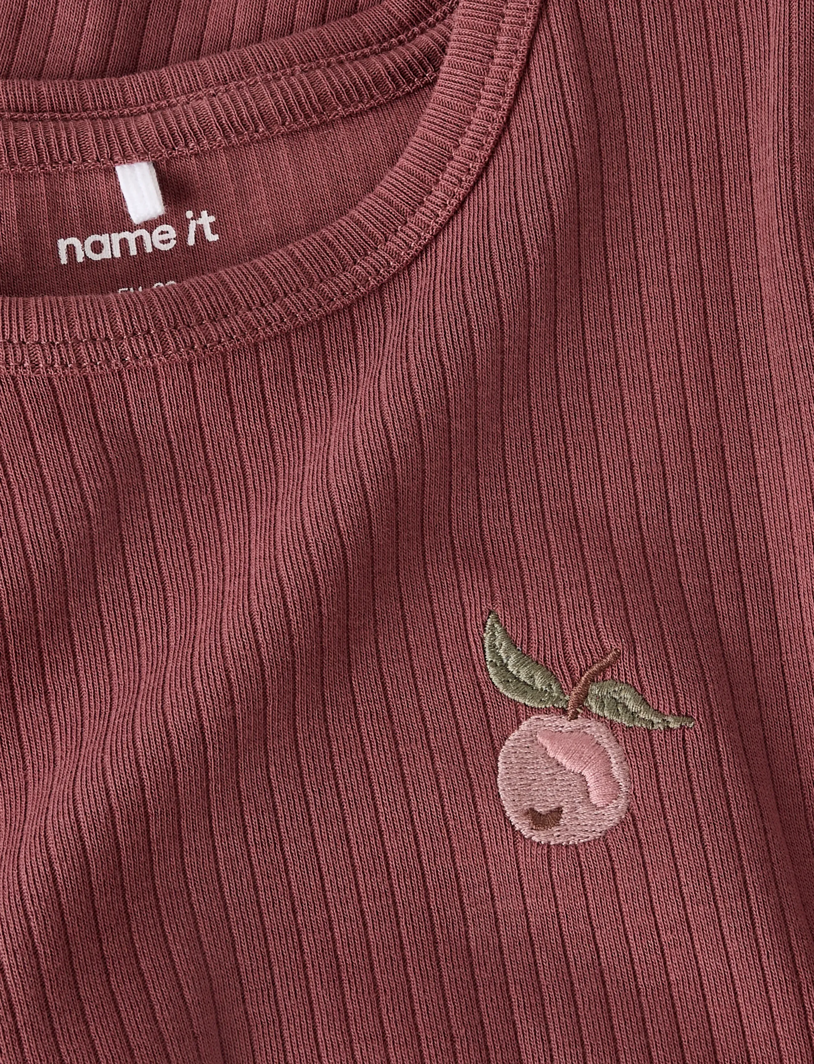 name it - NMFOLIKA LS XSL TOP - pikkade varrukatega t-särgid - rose brown - 3