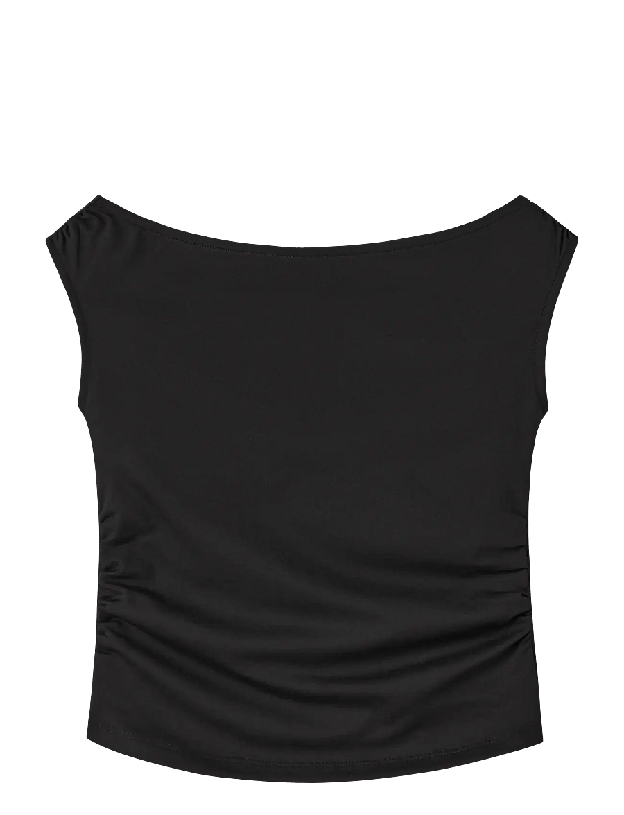 name it - NKFHELGU SLIM SH TANK TOP - tanktops - black - 0