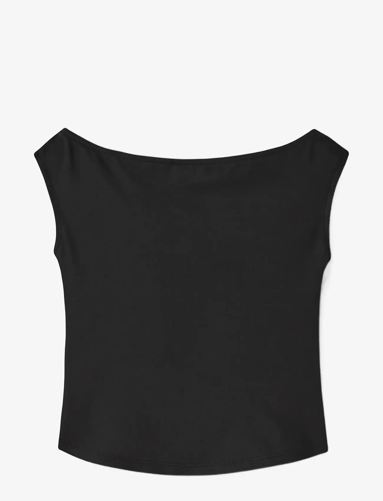 name it - NKFHELGU SLIM SH TANK TOP - Ærmeløs undertrøje - black - 1