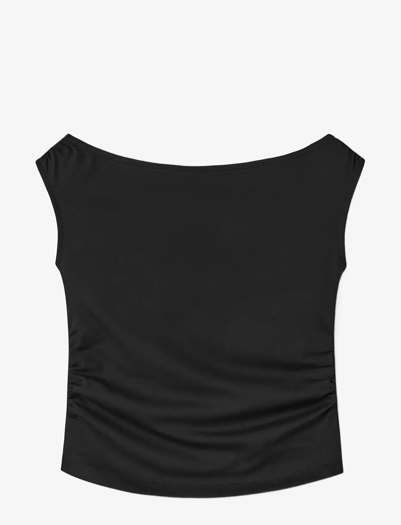 name it - NKFHELGU SLIM SH TANK TOP - Ærmeløs undertrøje - black - 2