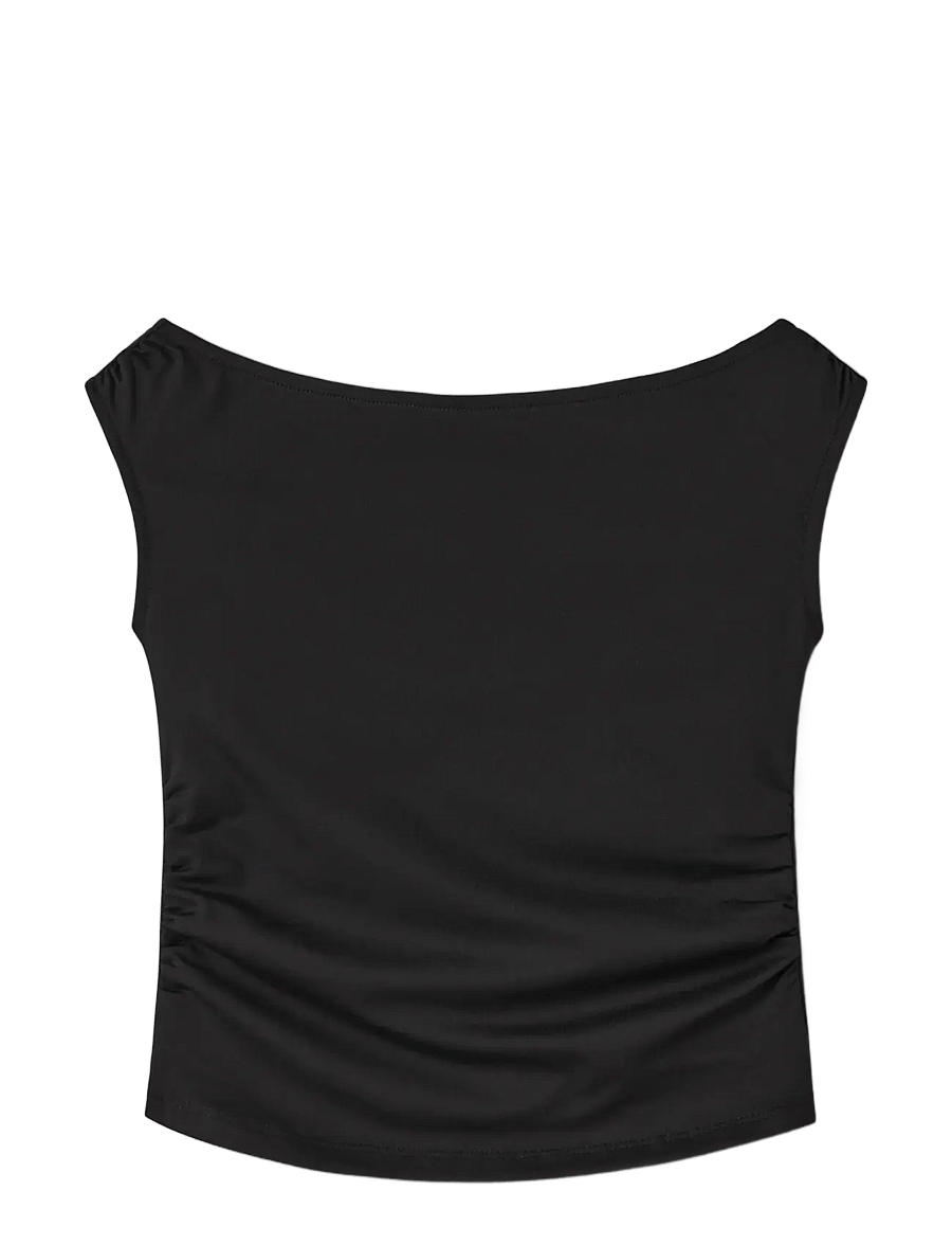 name it - NKFHELGU SLIM SH TANK TOP - tanktops - black - 2