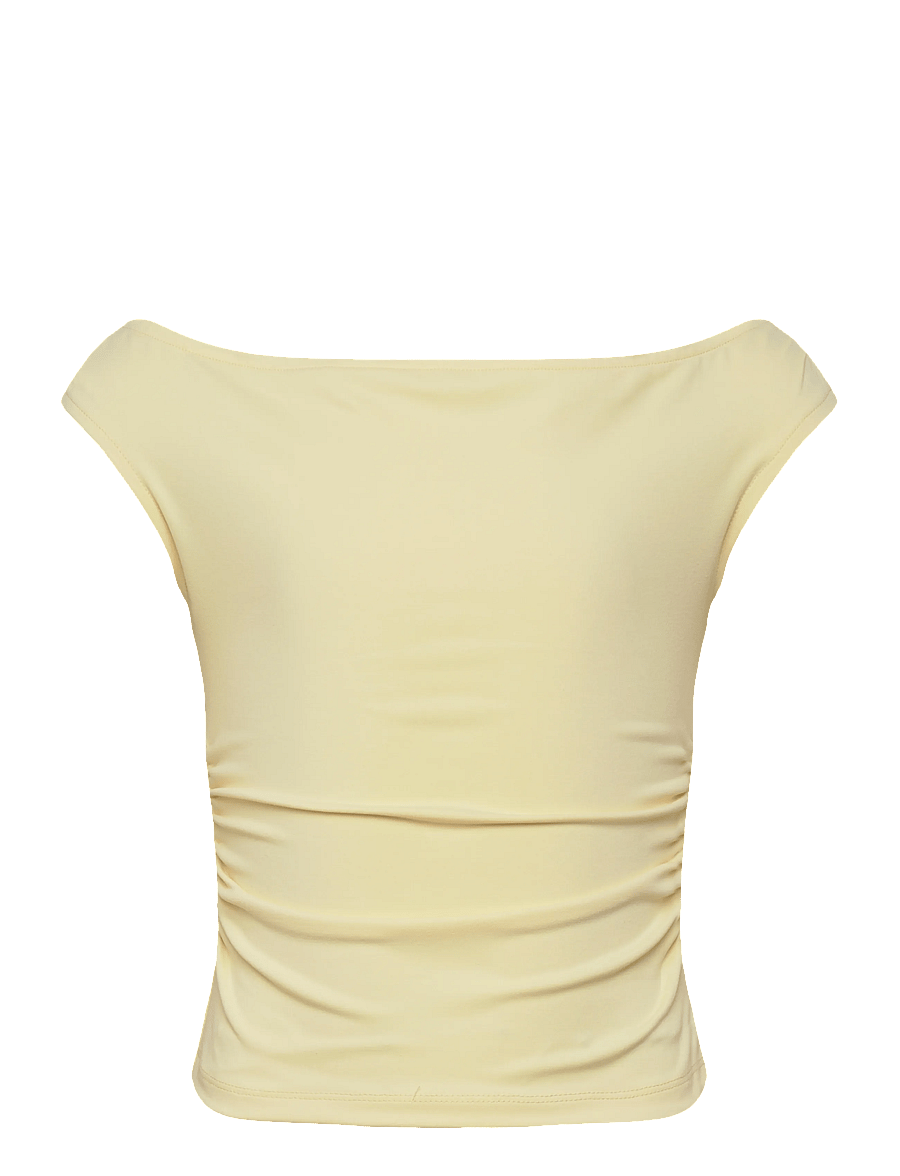 name it - NKFHELGU SLIM SH TANK TOP - tanktops - double cream - 0