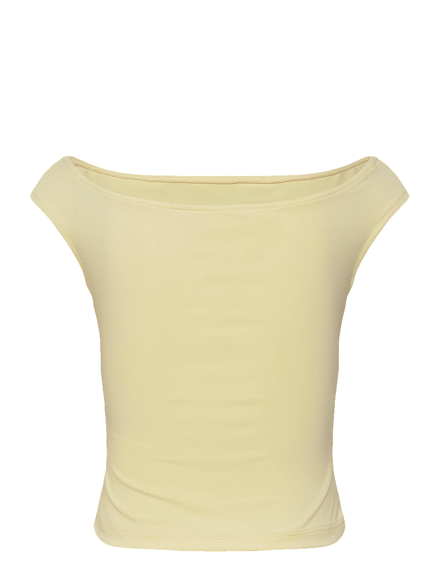 name it - NKFHELGU SLIM SH TANK TOP - tanktops - double cream - 1