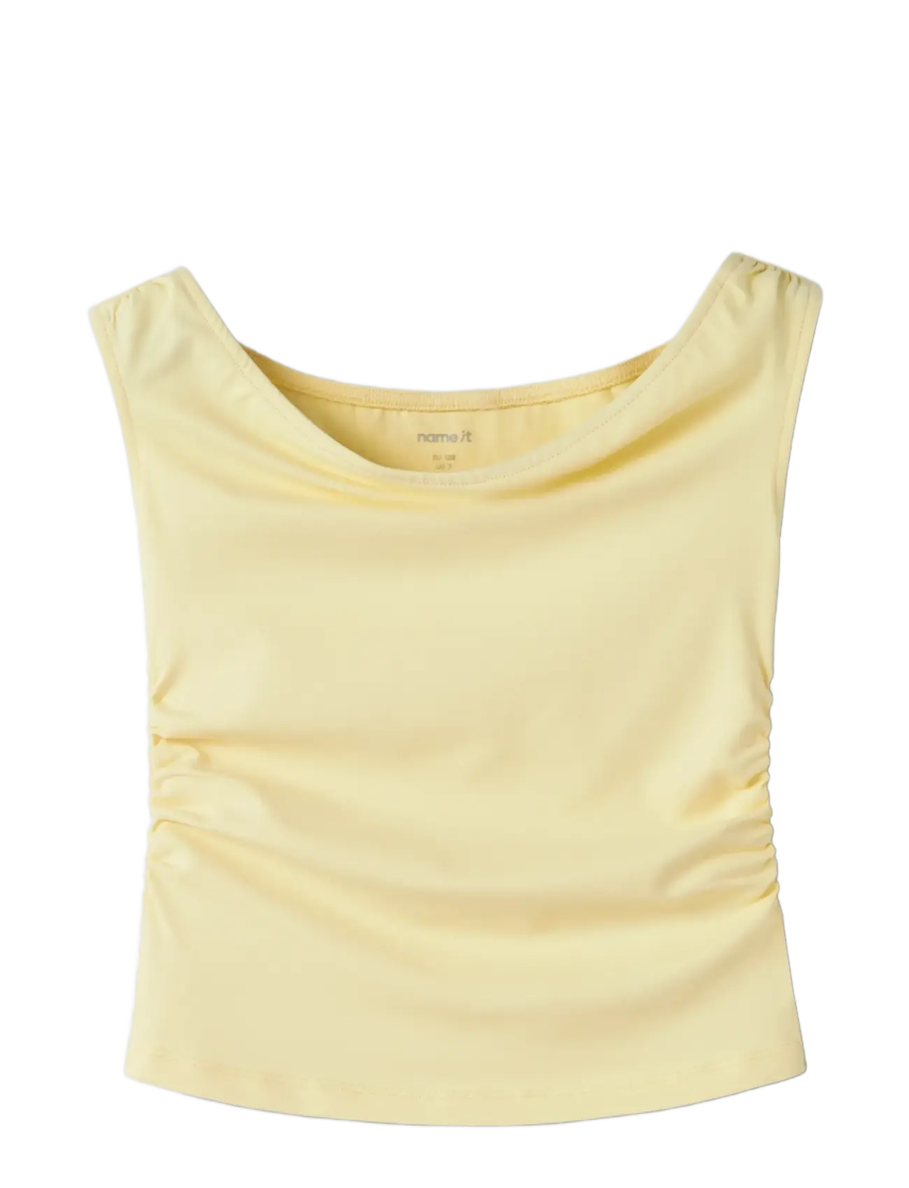 name it - NKFHELGU SLIM SH TANK TOP - tanktops - double cream - 2