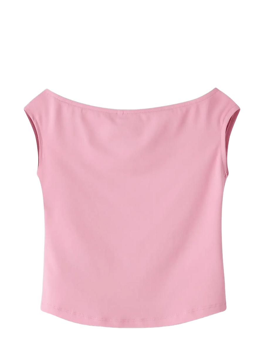 name it - NKFHELGU SLIM SH TANK TOP - tanktops - pink drink - 1