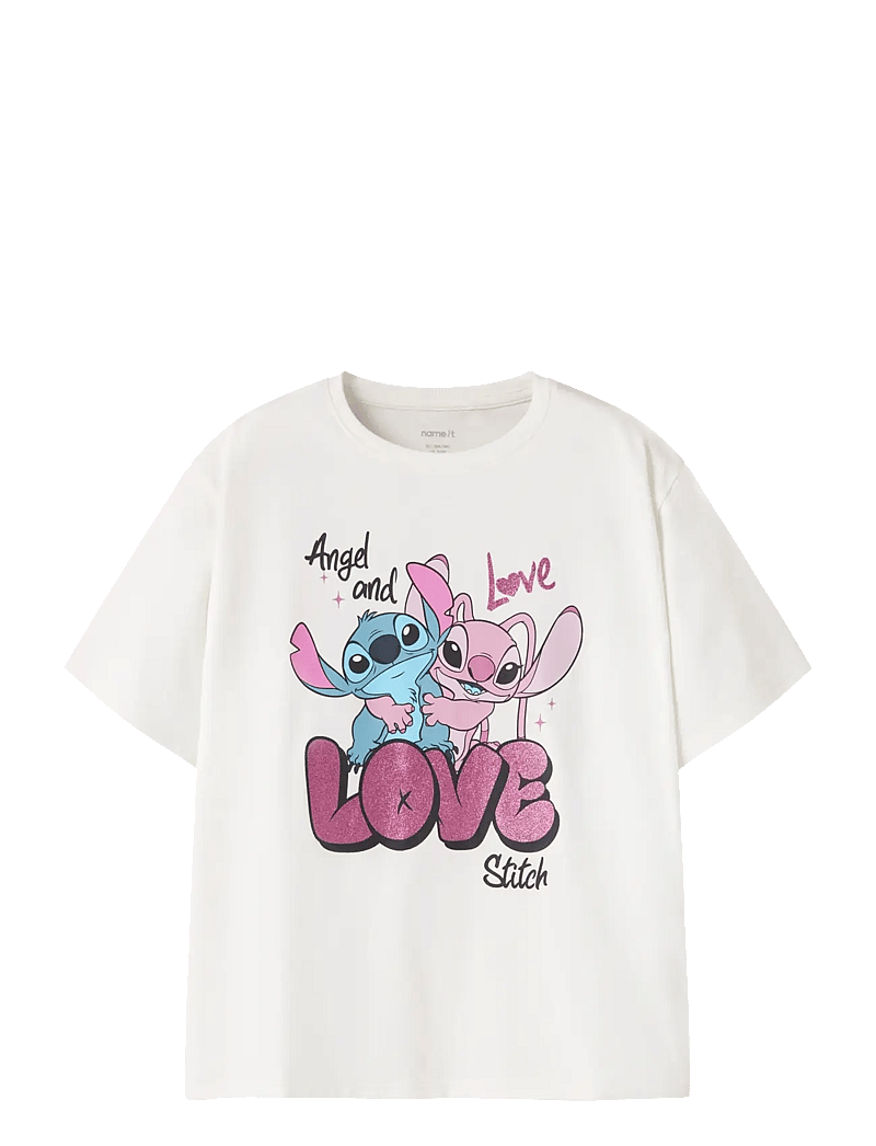 name it - NKFDYMIR STITCH SS NREG TOP BOX NOOS WDI - kortærmede t-shirts - cloud dancer - 1