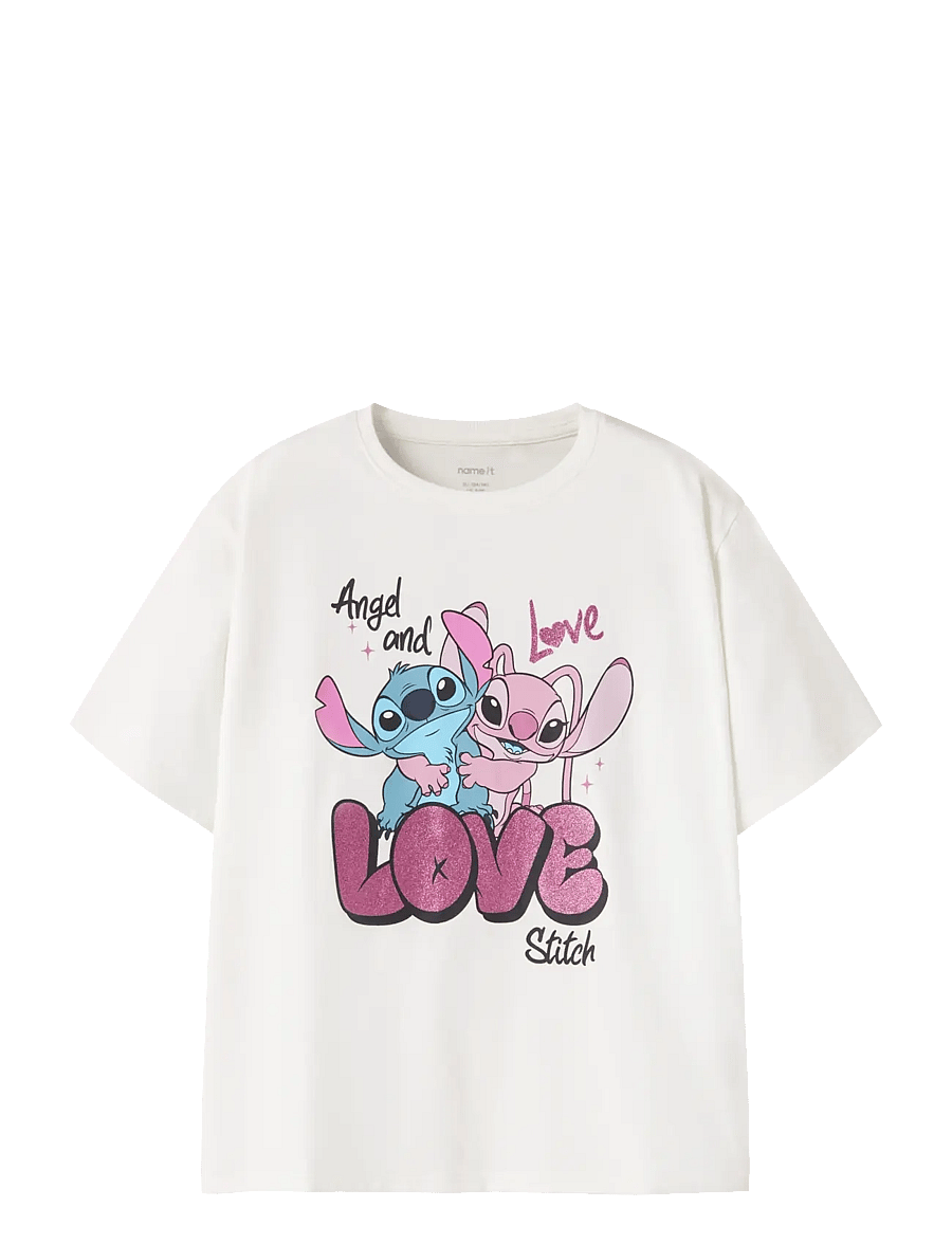 name it - NKFDYMIR STITCH SS NREG TOP BOX NOOS WDI - t-shirts à manches courtes - cloud dancer - 1