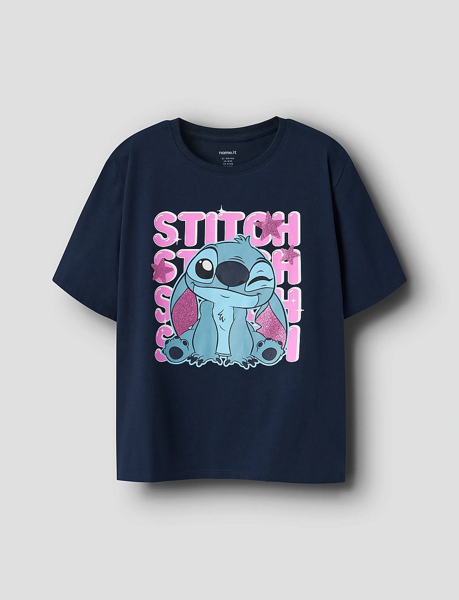 name it - NKFDYMIR STITCH SS NREG TOP BOX NOOS WDI - t-shirts à manches courtes - navy blazer - 0