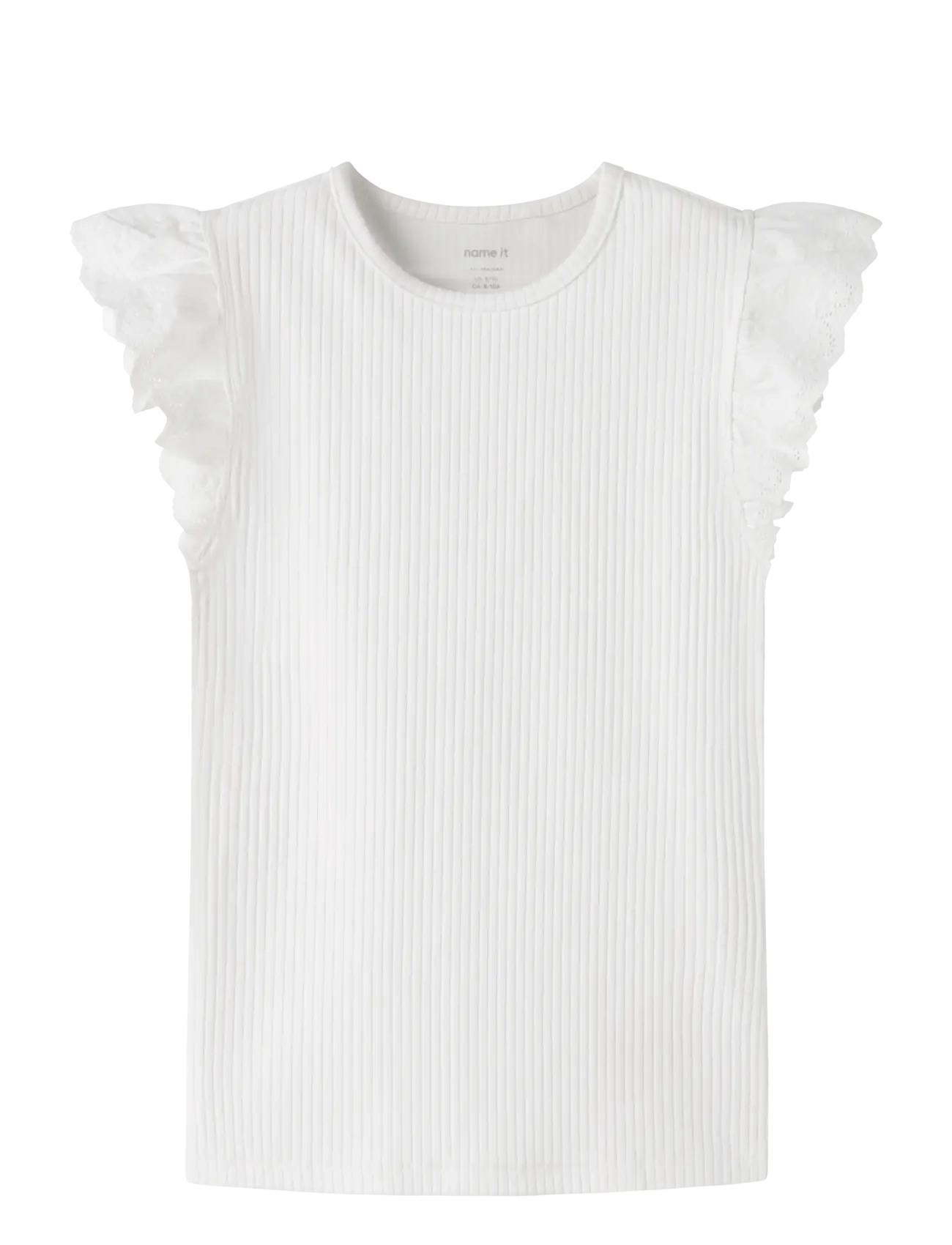 name it NKFHAVELLE CAP SL TOP - Põhitooted - BRIGHT WHITE / white