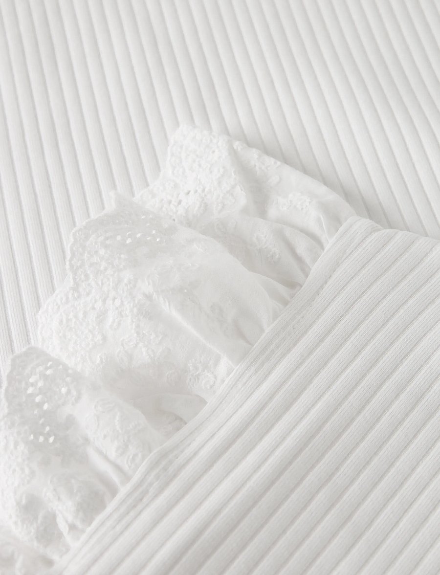name it - NKFHAVELLE CAP SL TOP - kortärmade t-shirts - bright white - 3