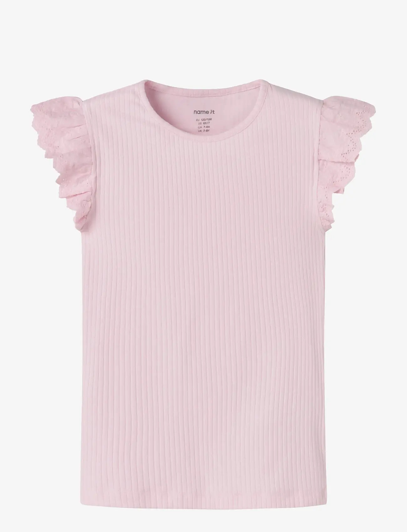 name it - NKFHAVELLE CAP SL TOP - kortærmede - cradle pink - 0