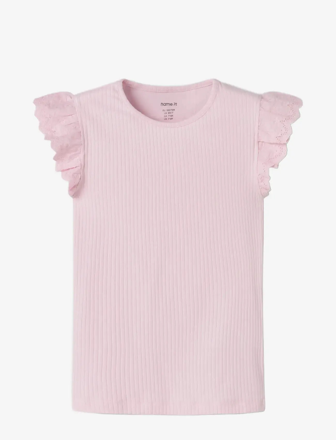 name it - NKFHAVELLE CAP SL TOP - kortærmede - cradle pink - 2