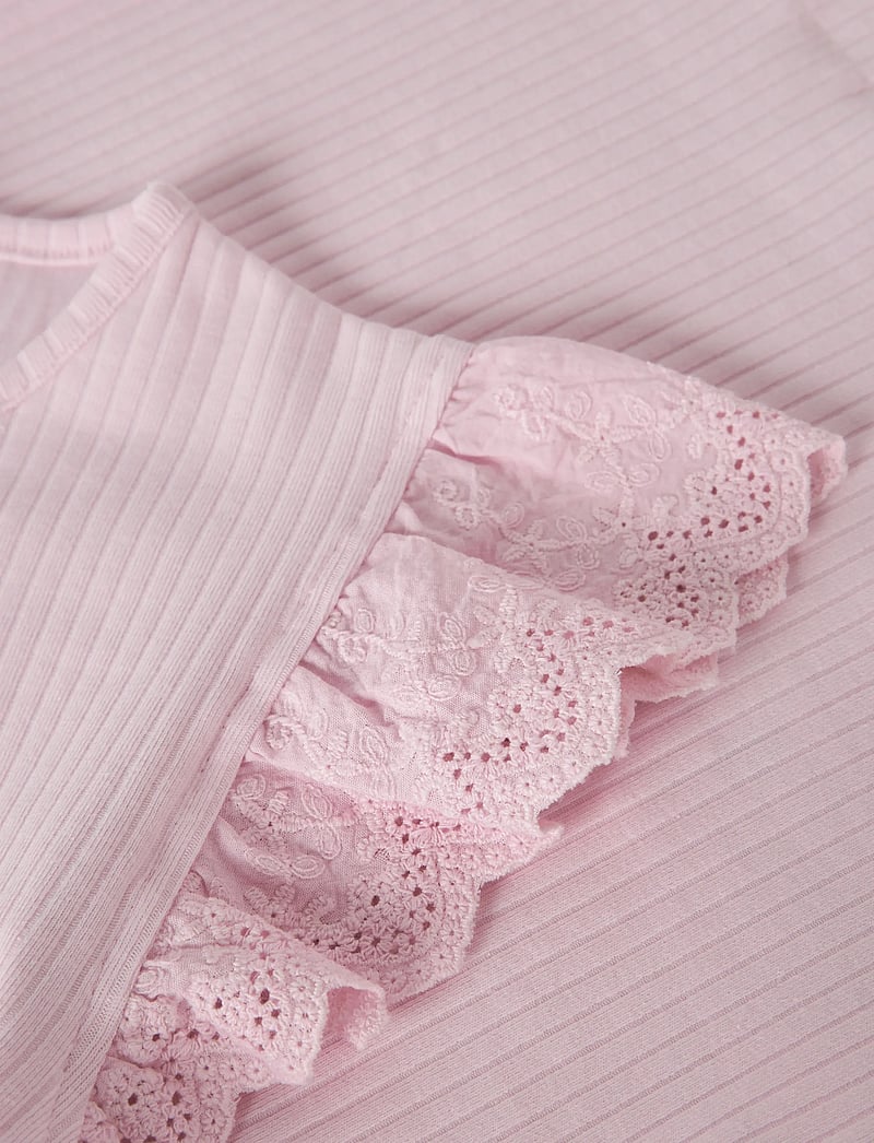 name it - NKFHAVELLE CAP SL TOP - kortærmede t-shirts - cradle pink - 5