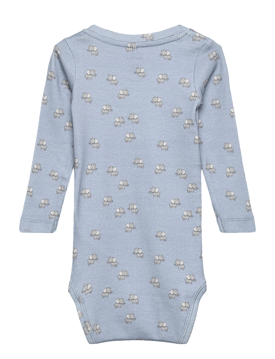 name it - NBMHOBIT LS BODY BOX - rāpulīši ar garām piedurknēm - blue fog - 1