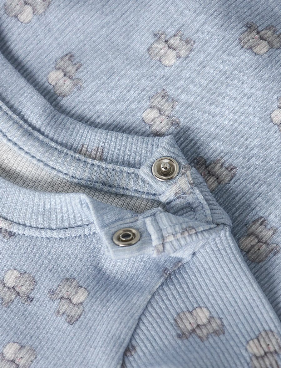 name it - NBMHOBIT LS BODY BOX - rāpulīši ar garām piedurknēm - blue fog - 3