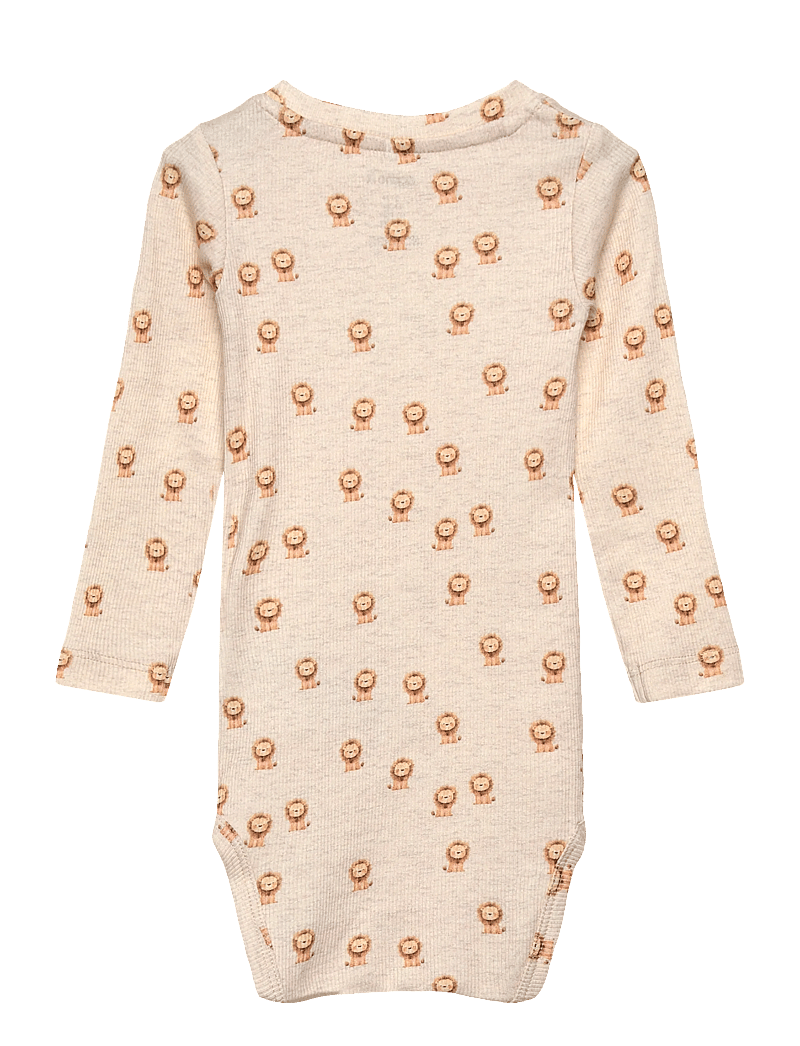 name it - NBMHOBIT LS BODY BOX - langærmede bodyer - peyote melange - 1