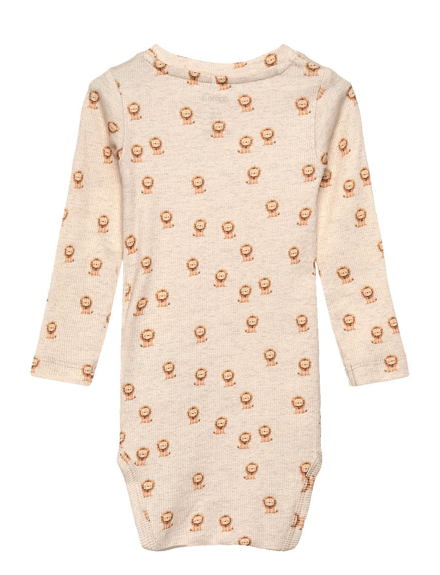name it - NBMHOBIT LS BODY BOX - langärmelige bodys - peyote melange - 1