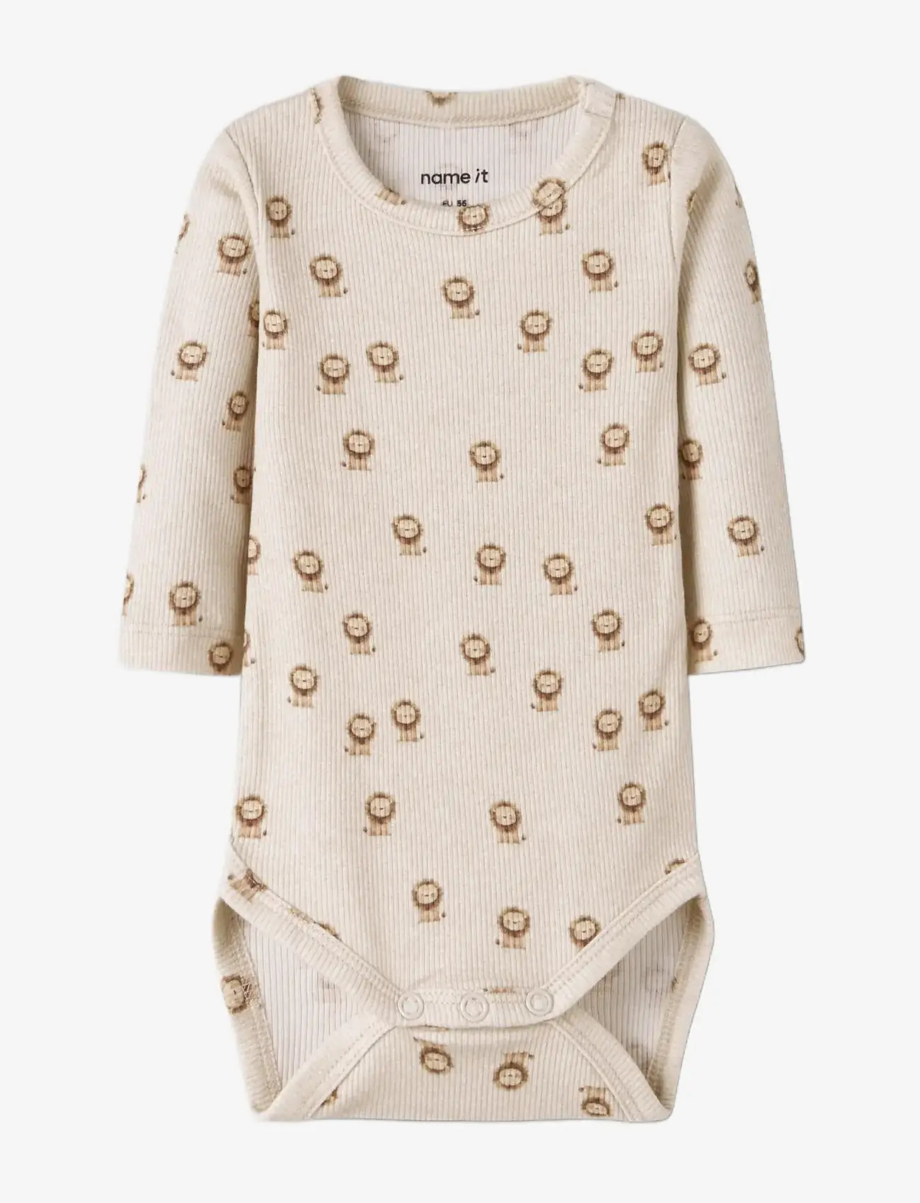 name it - NBMHOBIT LS BODY BOX - langærmede bodyer - peyote melange - 2