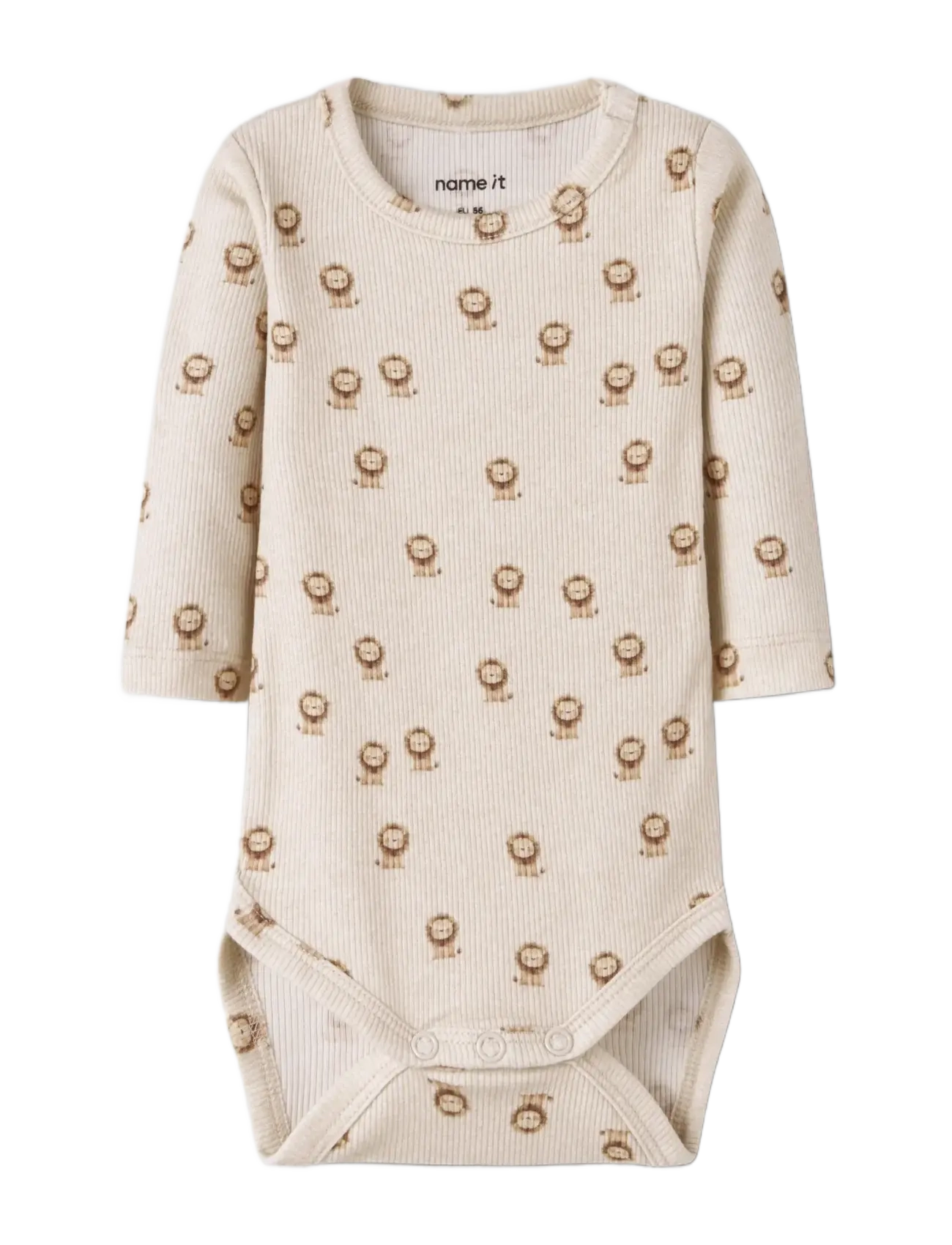 name it - NBMHOBIT LS BODY BOX - langärmelige bodys - peyote melange - 2
