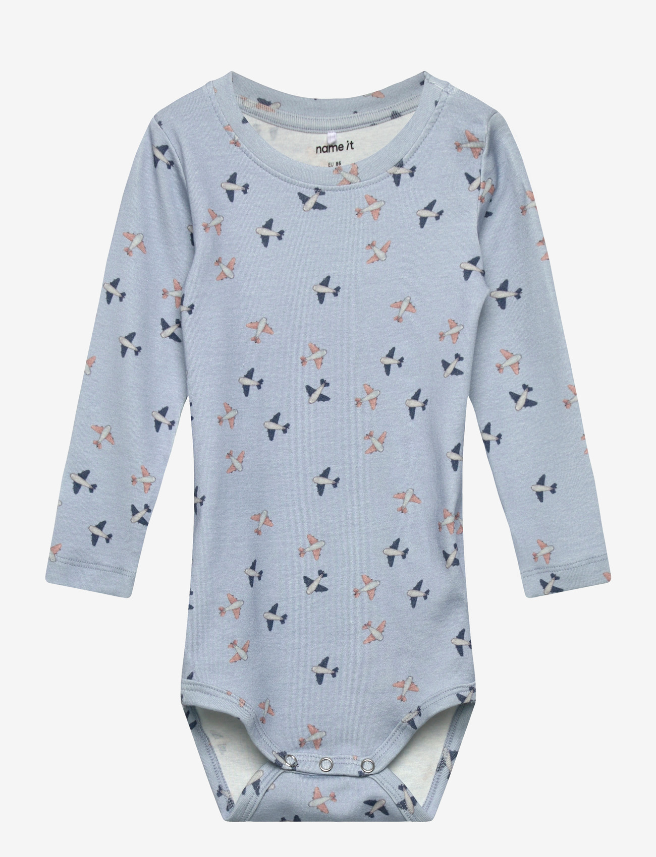 name it - NBMHOP LS BODY - long-sleeved - blue fog - 0