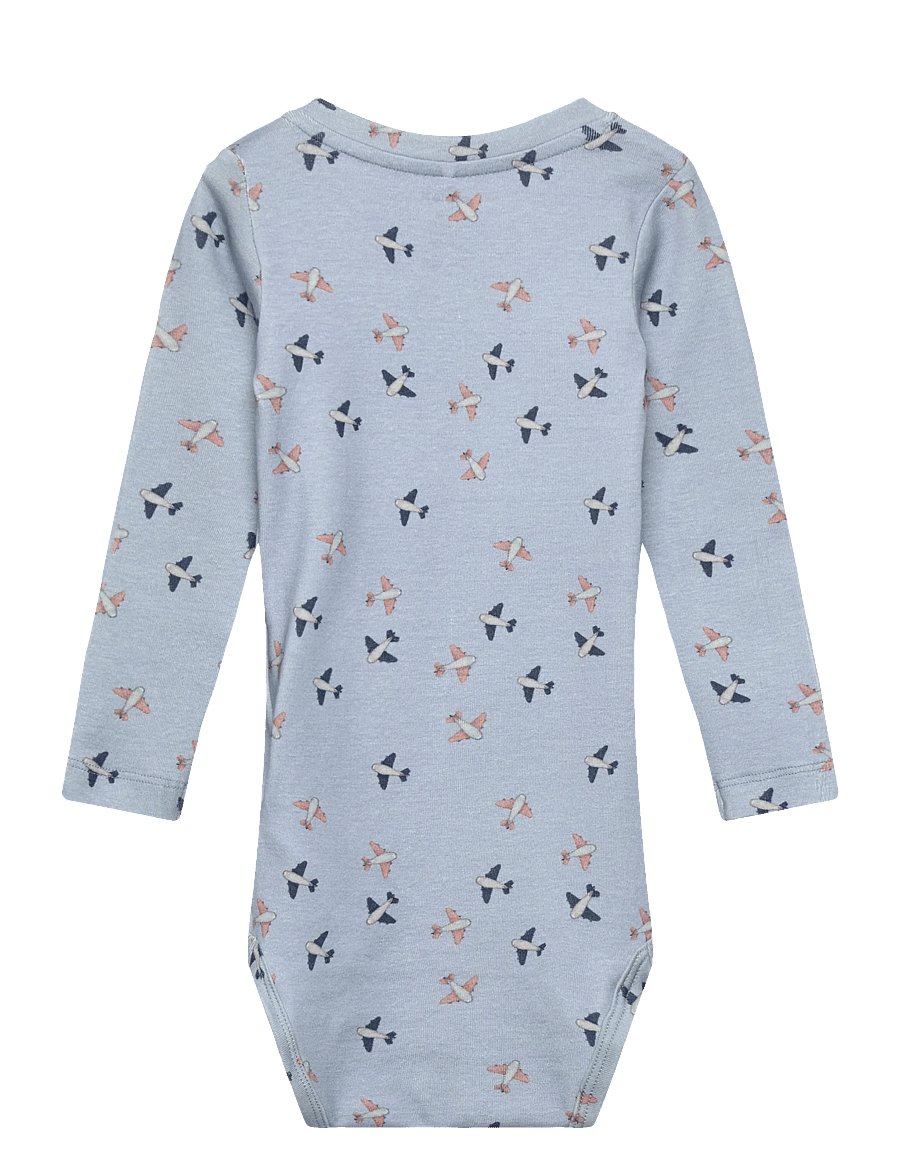 name it - NBMHOP LS BODY - langärmelig - blue fog - 1