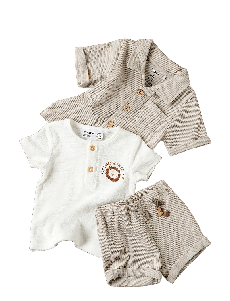 name it - NBMHUSK SHORTS - sweat shorts - chateau gray - 3