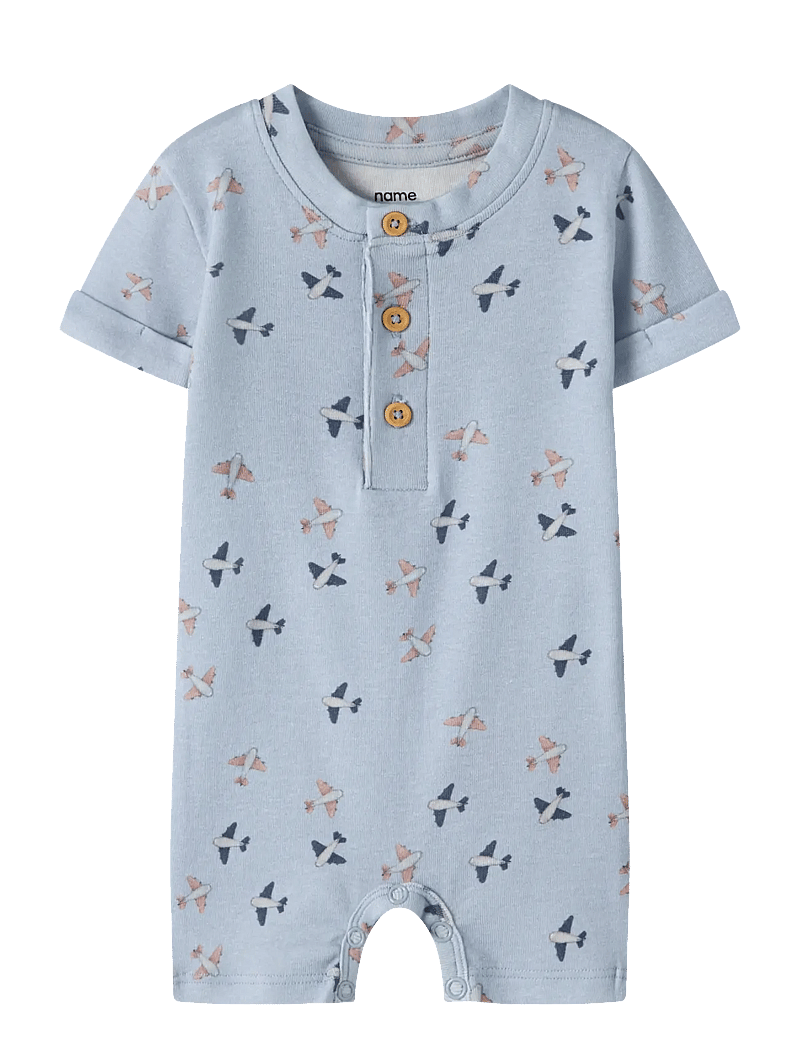 name it - NBMHOP SS SUNSUIT - buksedragter - blue fog - 0