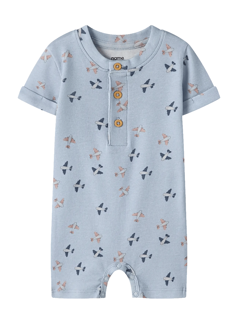 name it - NBMHOP SS SUNSUIT - pükskostüümid - blue fog - 0