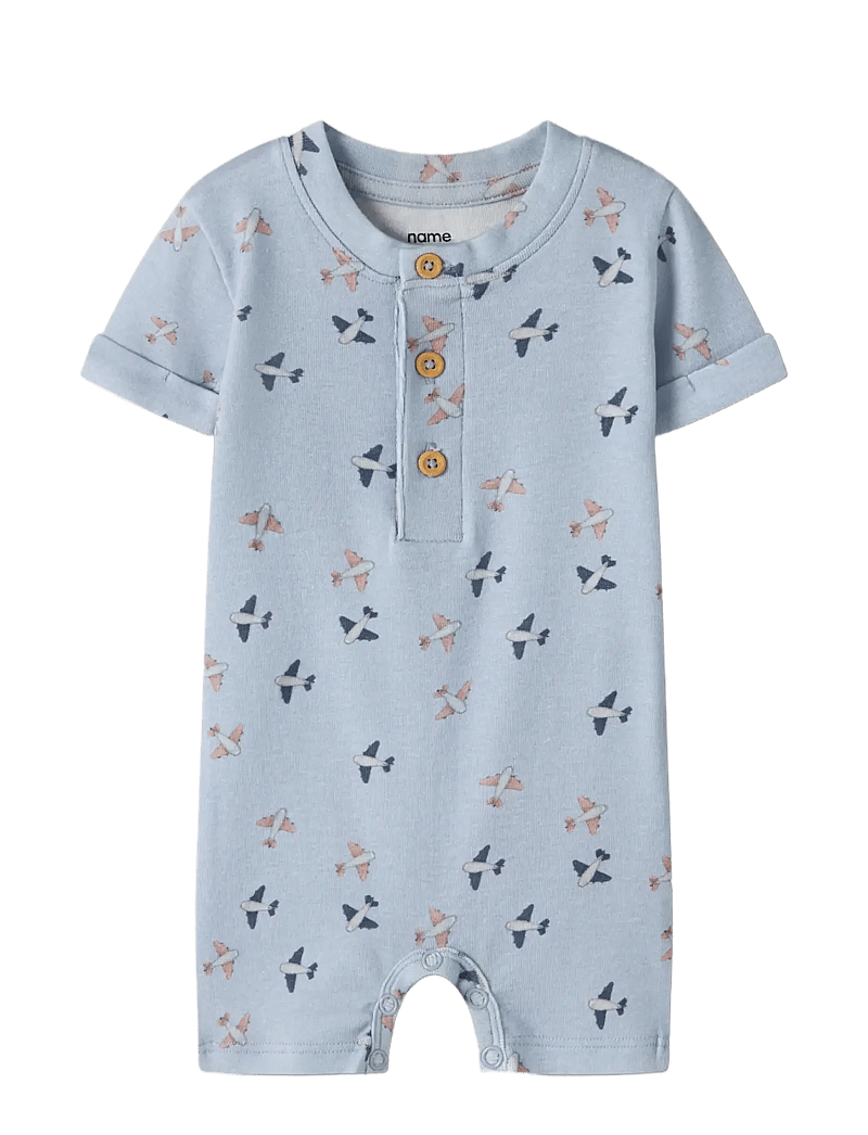 name it - NBMHOP SS SUNSUIT - buksedragter - blue fog - 2