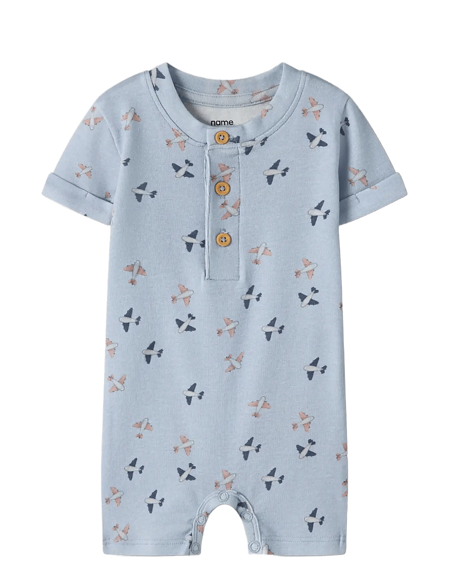 name it - NBMHOP SS SUNSUIT - pükskostüümid - blue fog - 2