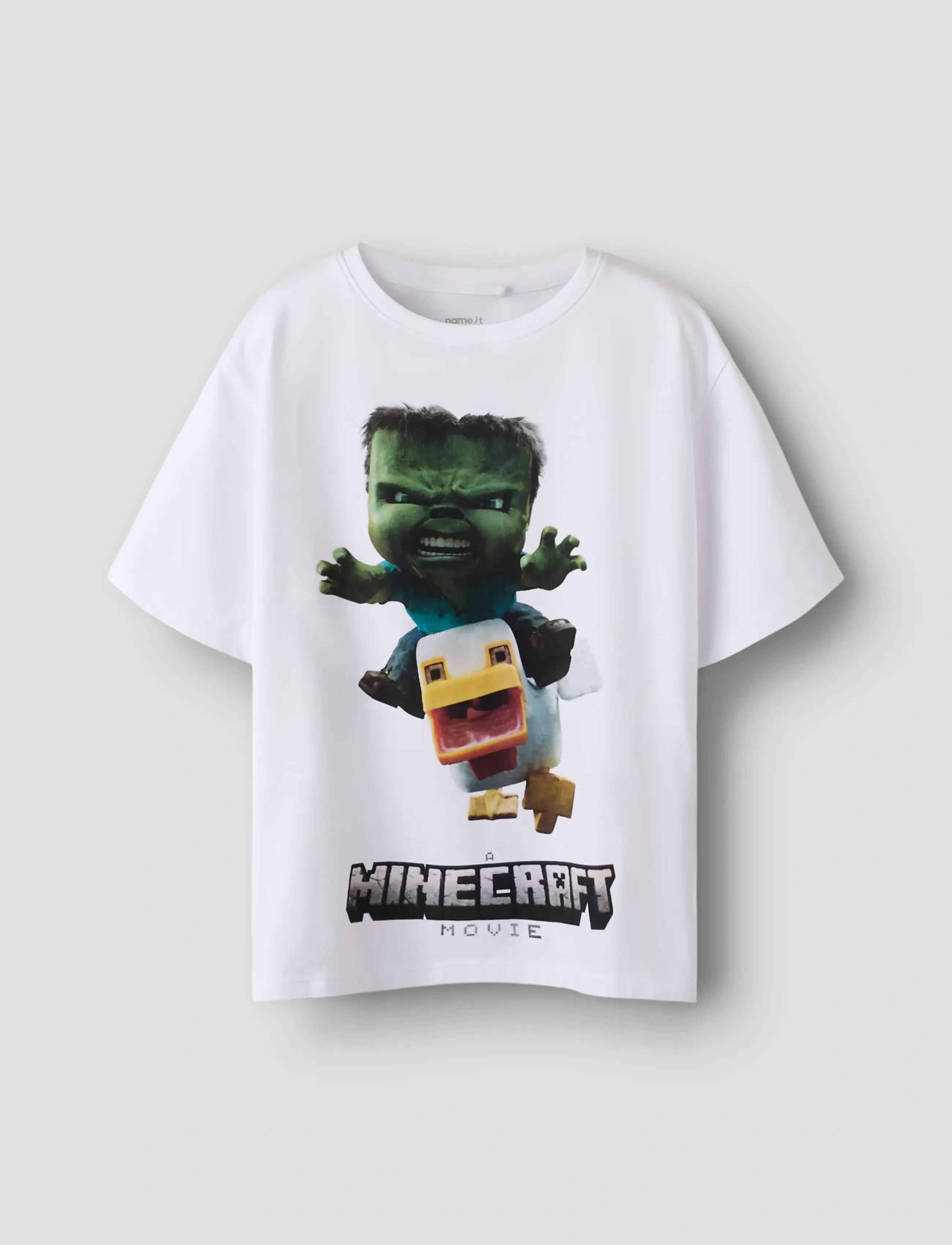 name it NKMNIF MINECRAFT SS NREG TOP LNOOS BFU - Kortærmede T-shirts - BRIGHT WHITE / white