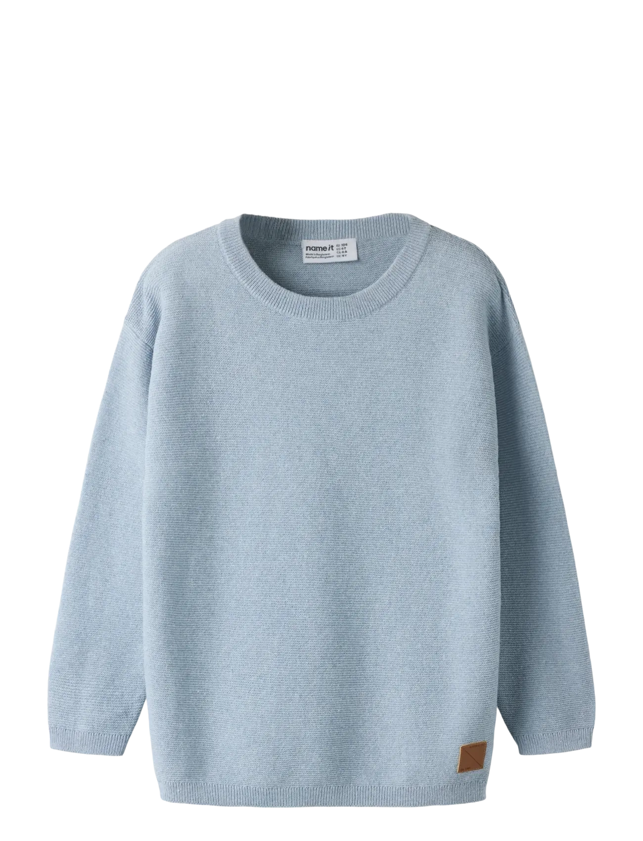 name it NMMHAYES LS LOOSE KNIT - Strik - BLUE FOG / blue