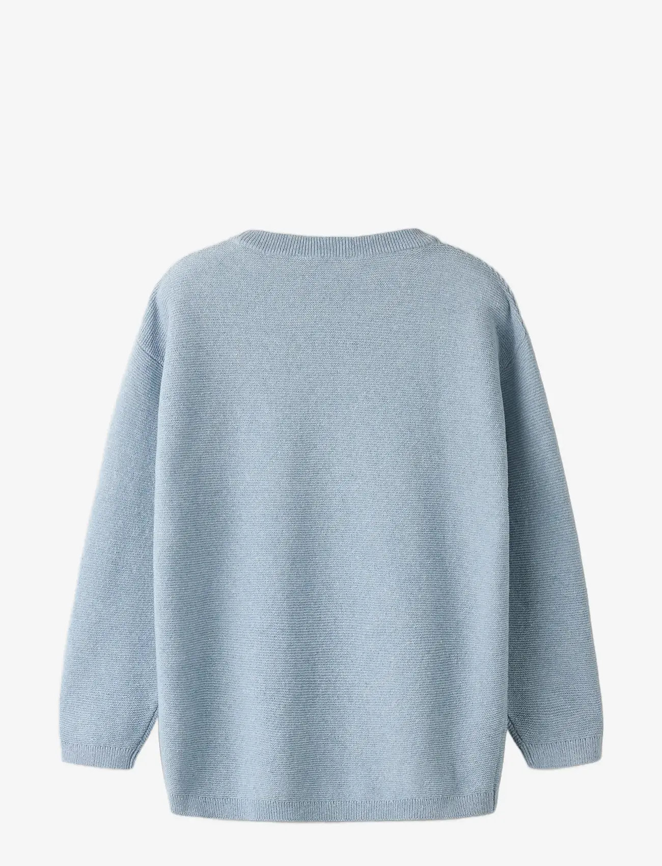 name it - NMMHAYES LS LOOSE KNIT - trøjer - blue fog - 1