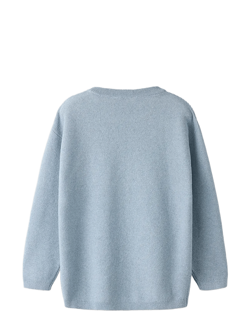 name it - NMMHAYES LS LOOSE KNIT - trøjer - blue fog - 1