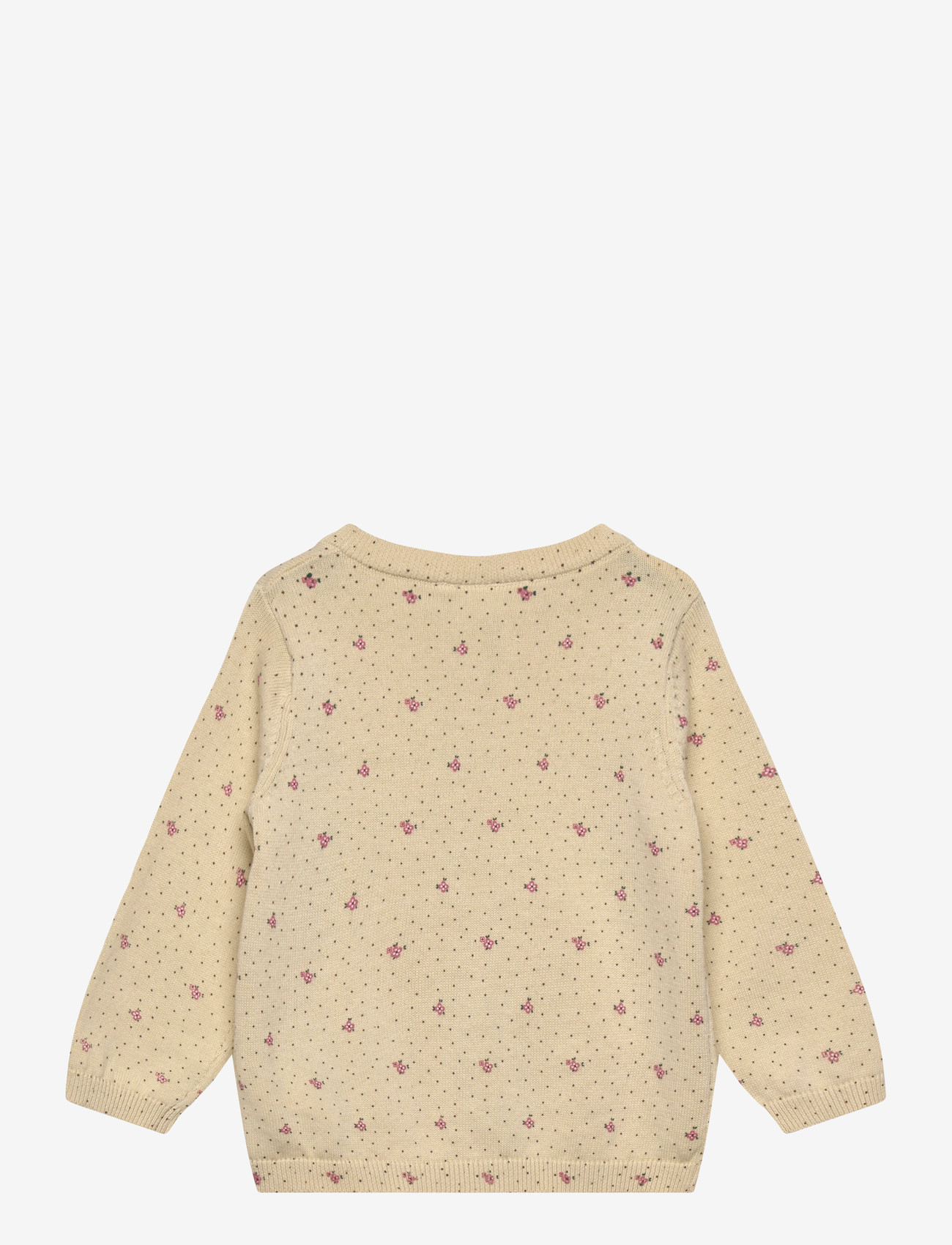 name it - NBFHIDE LS KNIT CARD - cardigans - almond milk - 1