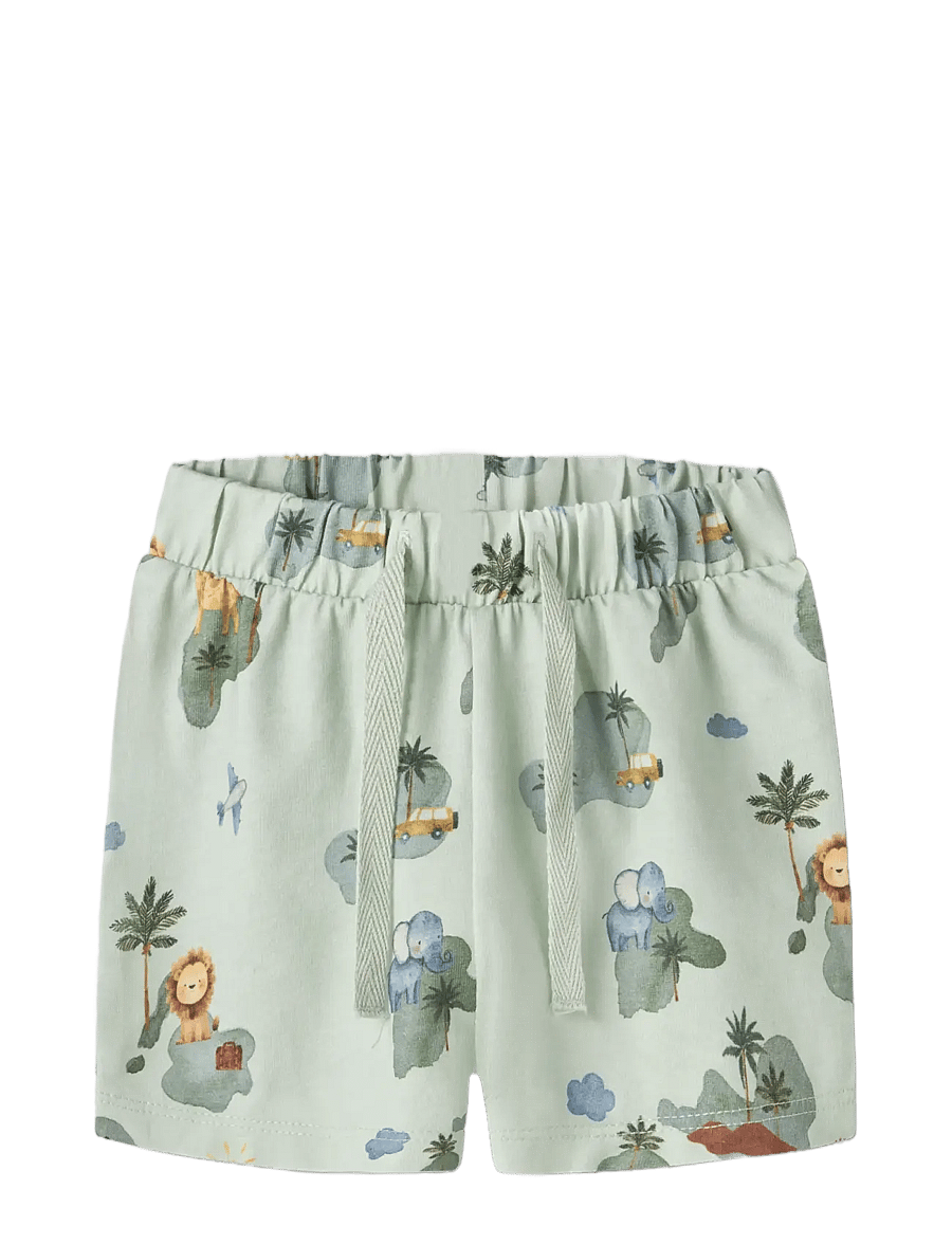 name it - NBMHELLO SHORTS - sweatshorts - pale aqua - 2