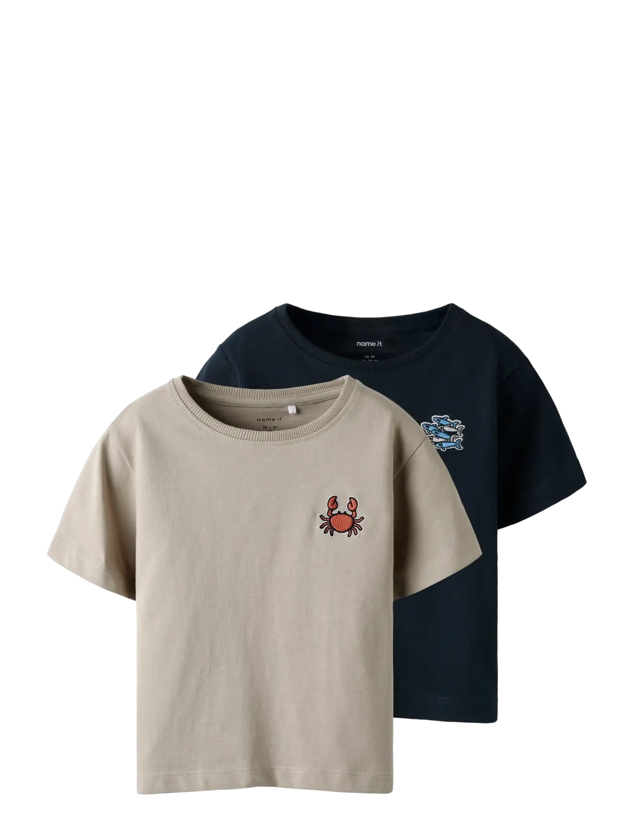 name it NMMFRANK 2P SS NREG TOP BOX PB - Overdele - ALUMINIUM / beige