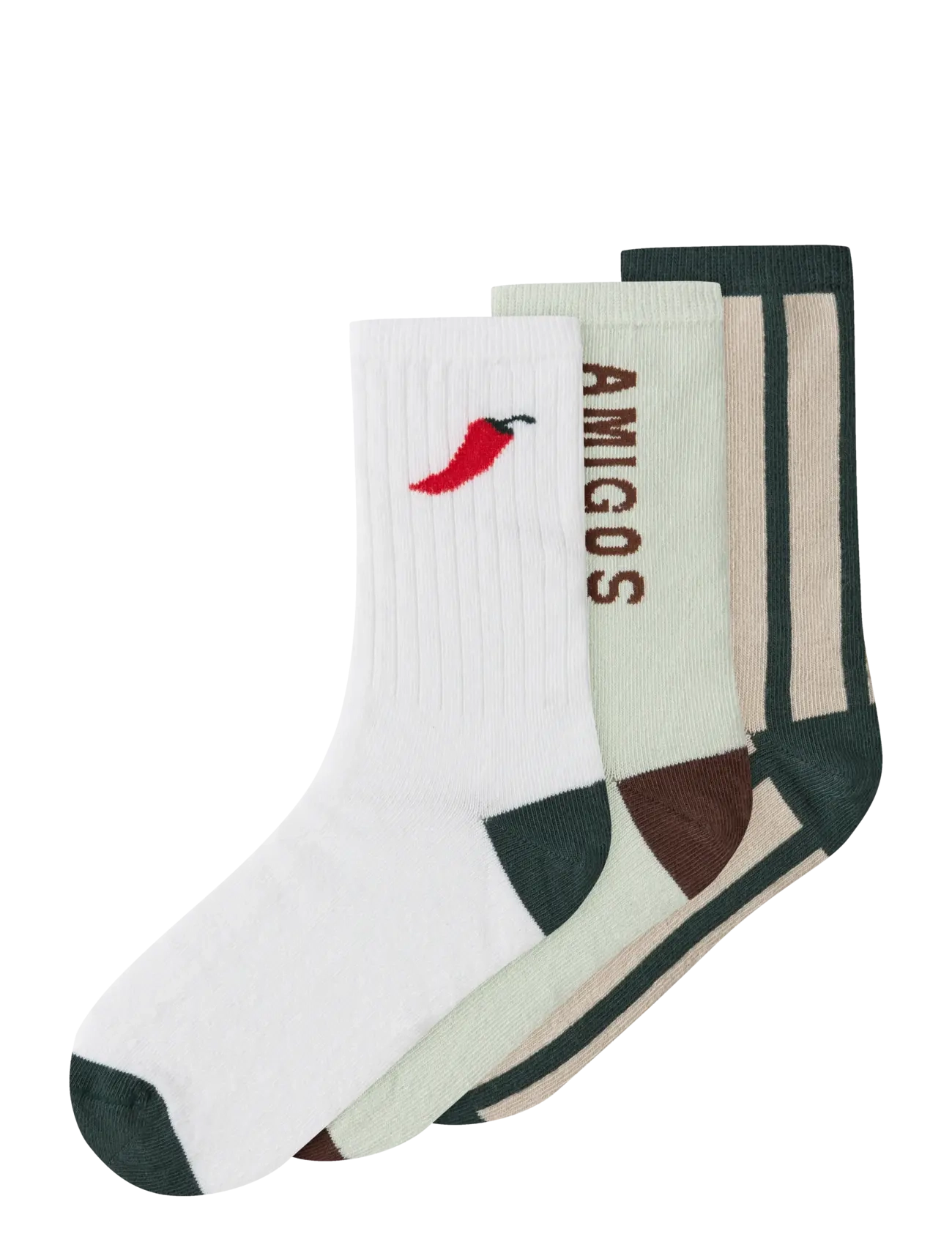 name it NKMHACTOR 3P SOCK - Socken & Strumpfhosen - CLOUD DANCER / multi