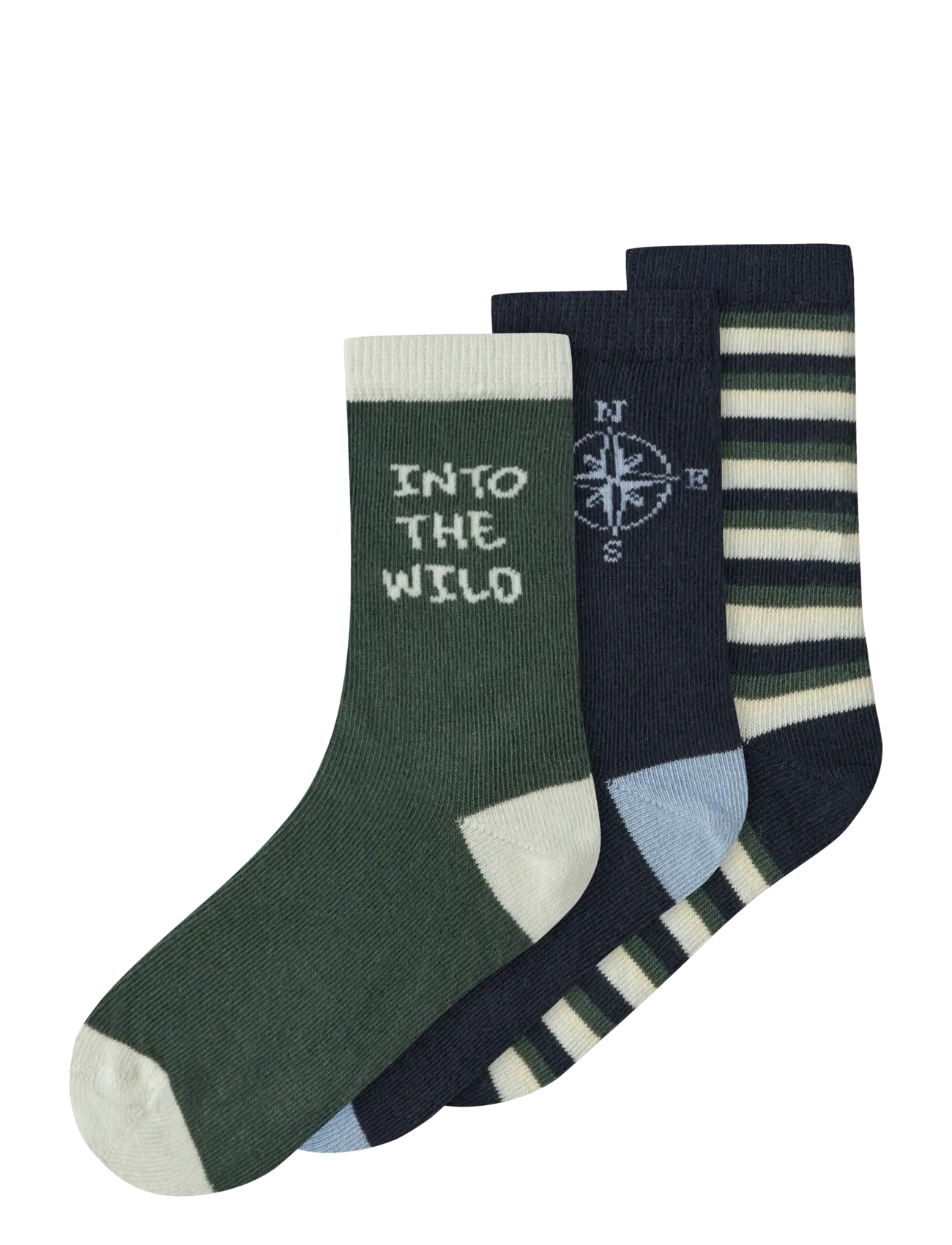 name it NMMHARLAN 3P SOCK - Strømper & Strømpebukser - GARDEN TOPIARY / green