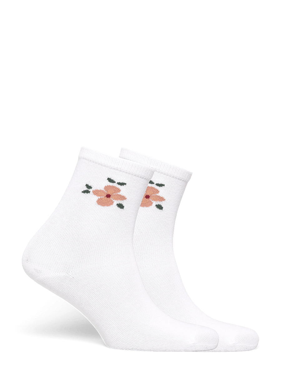 name it - NMFHOLLIE 2P SOCK - sokid - bright white - 4