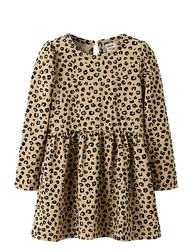 name it - NMFREBEKKA LS DRESS - langerma casual kjóll - silver mink - 1