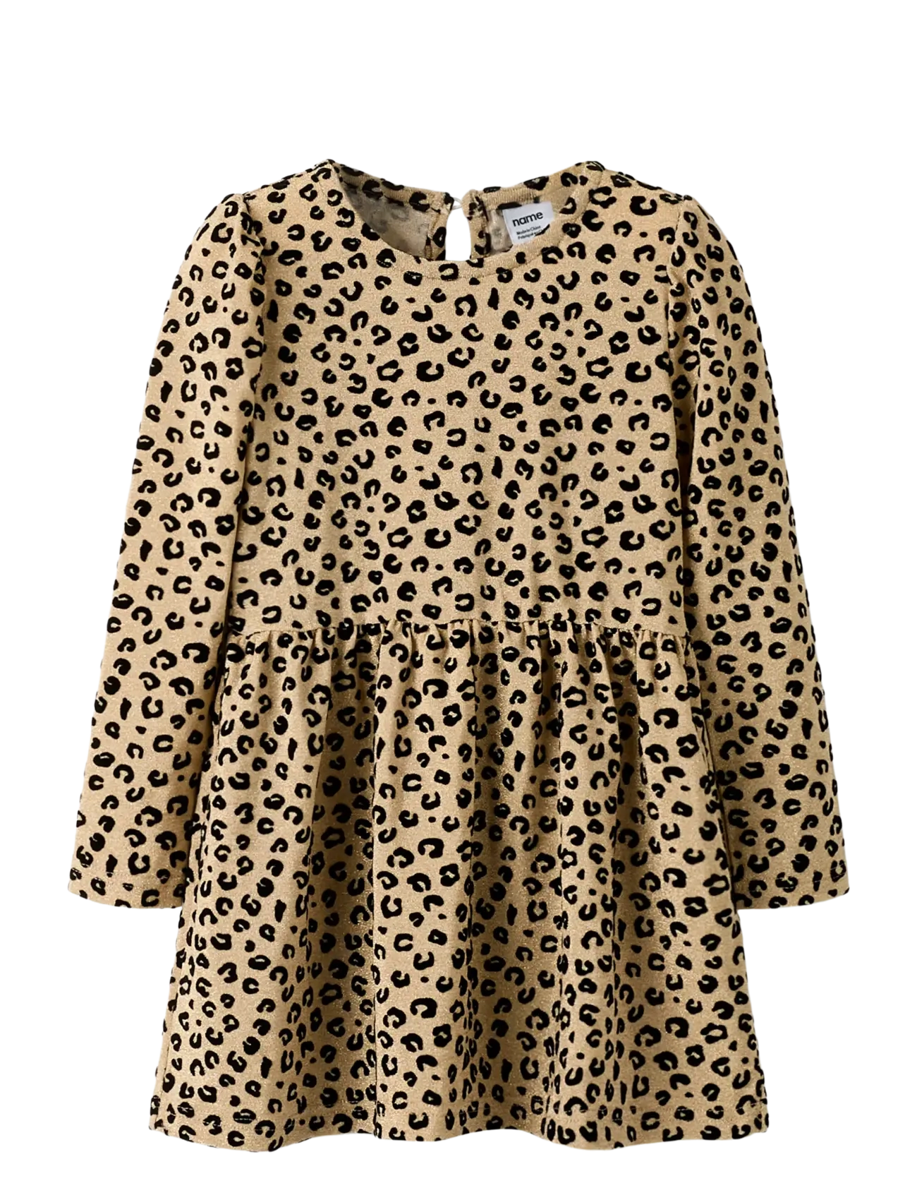 name it NMFREBEKKA LS DRESS - App deal - SILVER MINK / beige